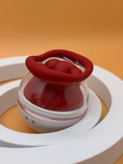 Rose Tongue suction and licking  vibrating